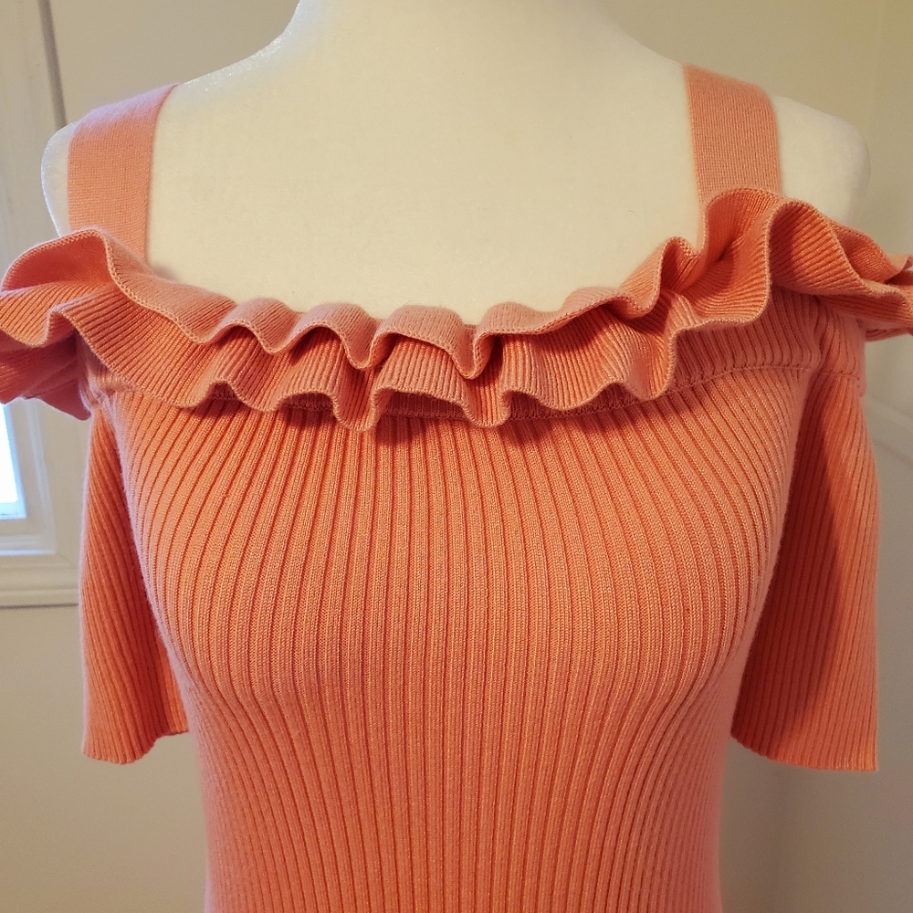 Grace Element's Ruffled Cold Shoulder Top - image 4